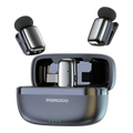 Porodo Wireless Lavalier Microphones Type-C - Black