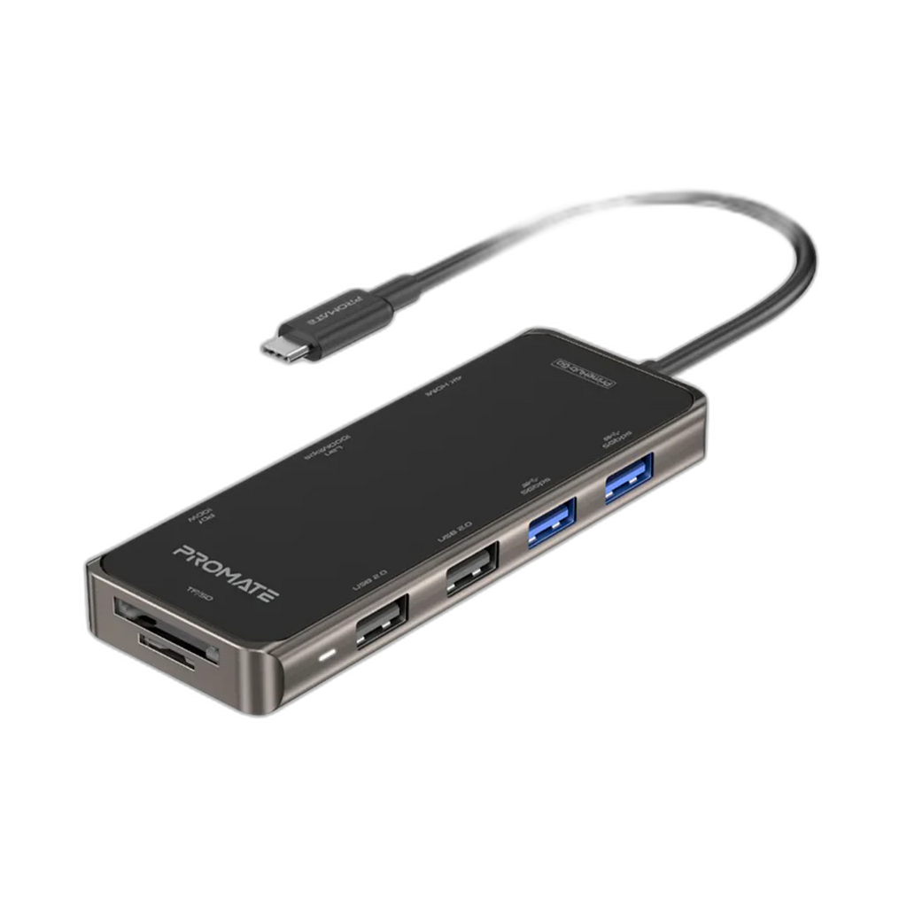 Promate PrimeHub-Go | 9-in-1 Multiport USB-C Hub
