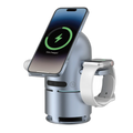 Powerology Qi2 Wireless Charging Station with Bluetooth Speaker