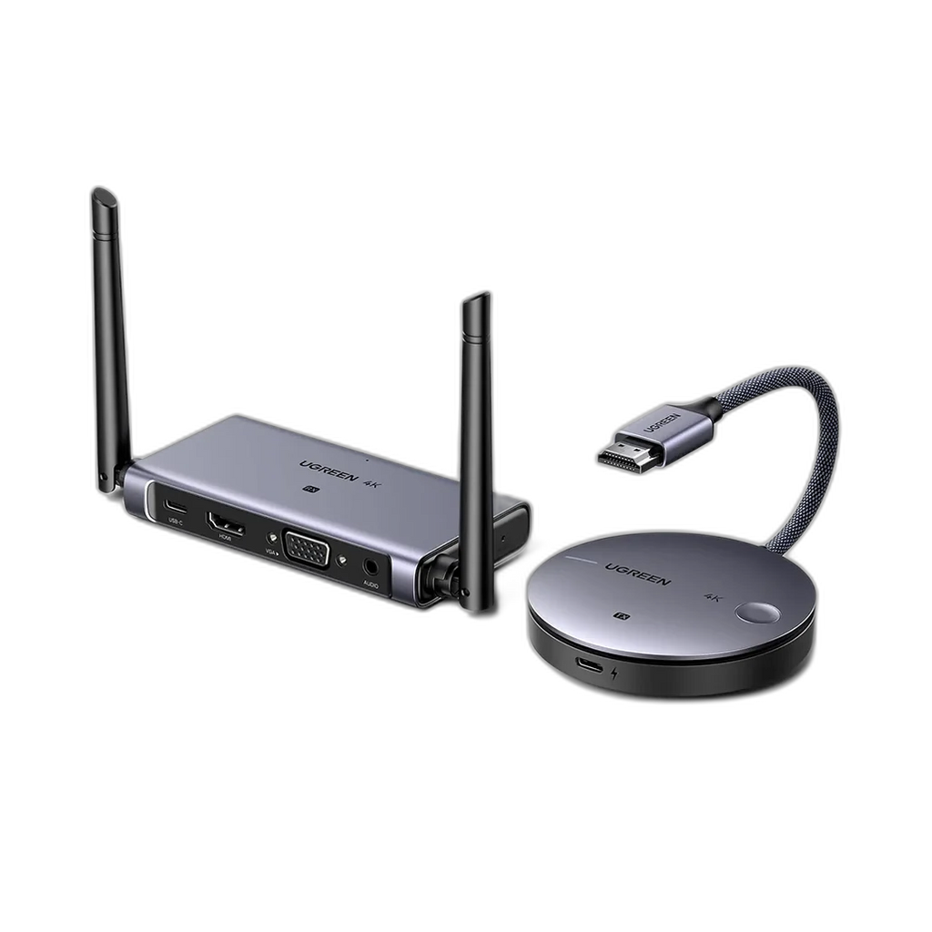 UGREEN 4K HDMI Wireless Extender, 50 Meters Wide Range, HDMI & VGA-Receiver, Powerful Chipset - CM586 90909A