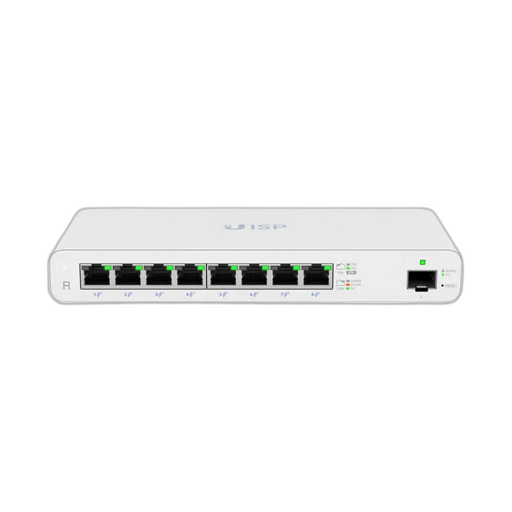 Ubiquity UISP-R Eight-Port Gigabit PoE Router