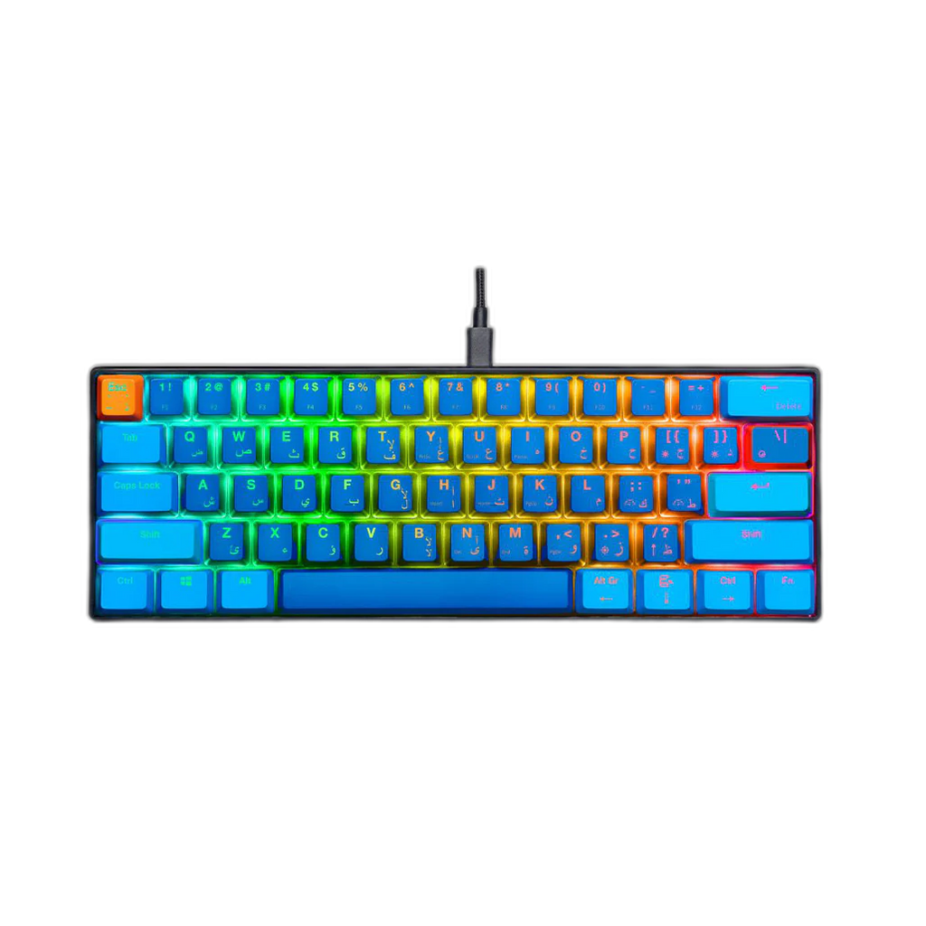 GamerTek GK60 Cotton Candy - Mini Gaming Keyboard