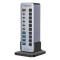 Promate GegaTower-60W | Fast Charging Multi-Port USB-C Hub