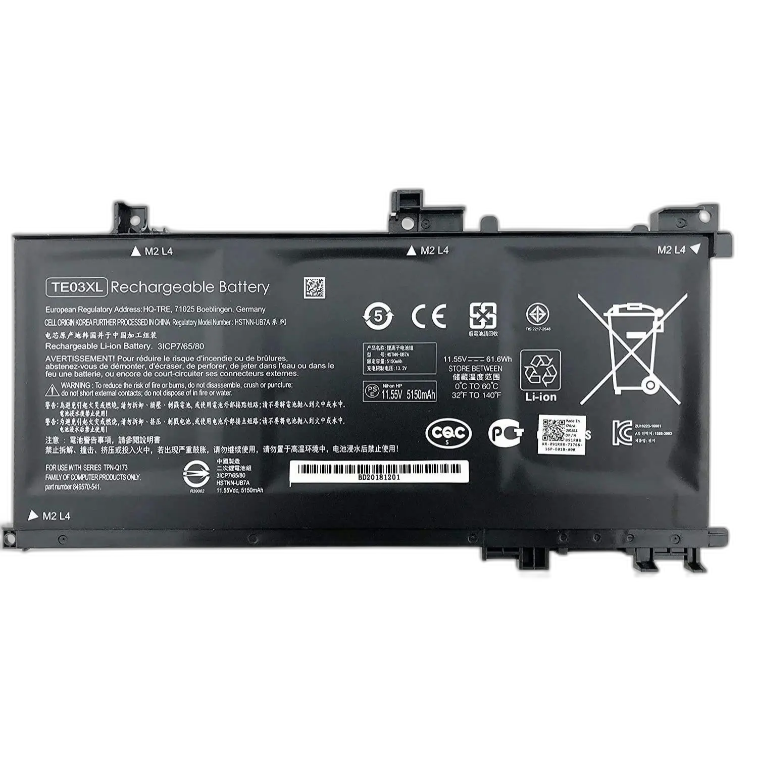 Original Cell battery TE03 for HP Omen-Pavilion series