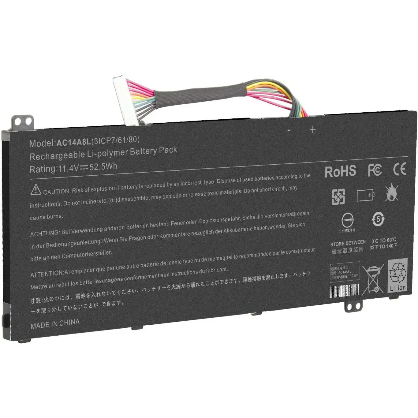 Original Cell Battery AC14A8L for Acer V15 Nitro Series Acer Aspire VN7-571, VN7-571G