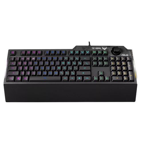Asus TUF K1 90MP01X0-BKGA00, Wired gaming keyboard, RGB, Fully Programmable Keys, dedicated volume knob