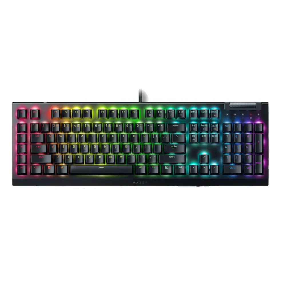 Razer BlackWidow V4 X - Mechanical Gaming Keyboard: Green Switches Tactile & Clicky