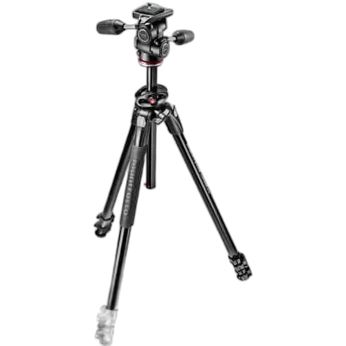 Manfrotto MK290DUA3-3 290 Dual Aluminum Tripod with 3-Way Pan/Tilt Head