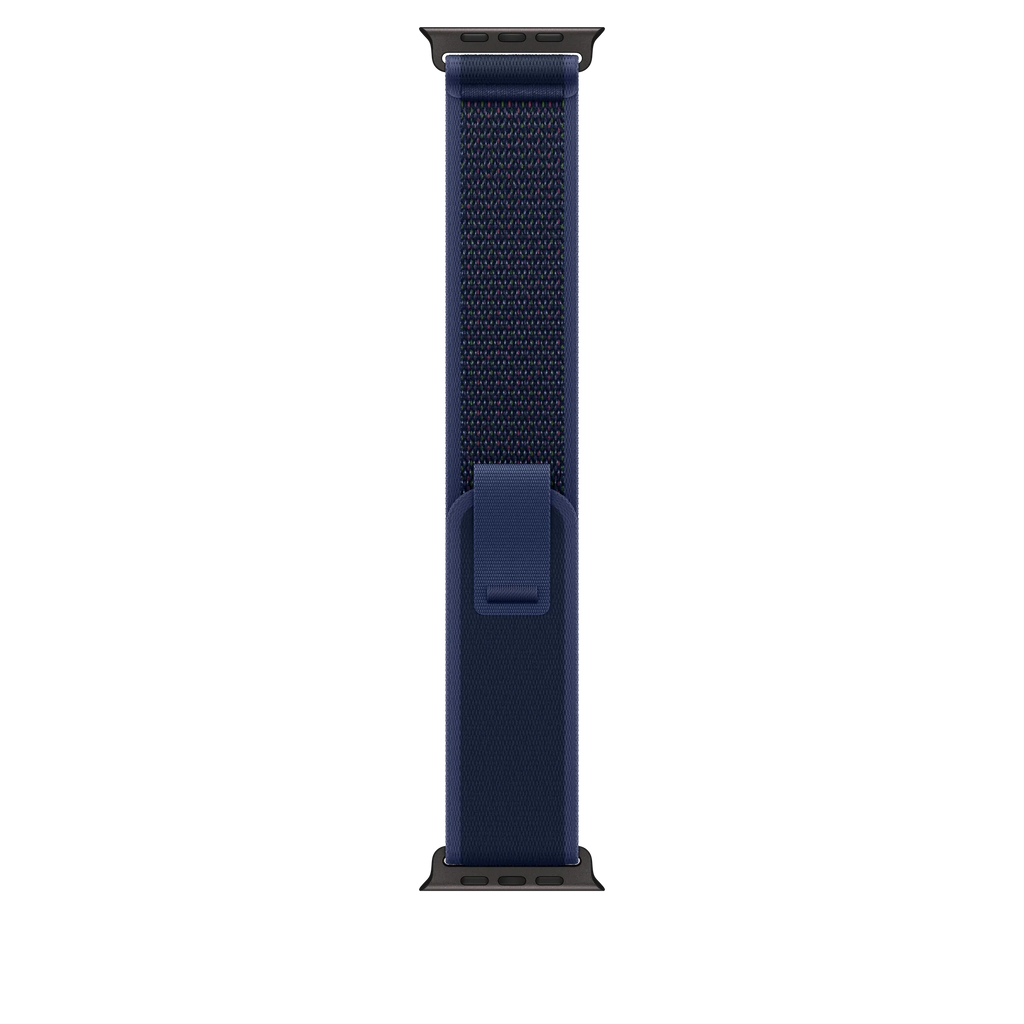 Apple 49mm Blue Trail Loop - M/L - Black Titanium Finish