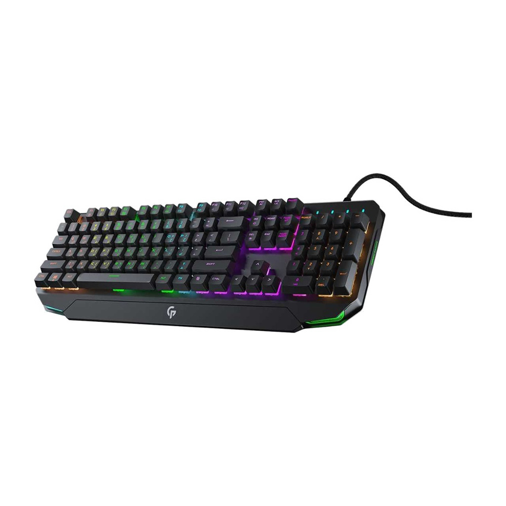 Porodo Gaming Mechanical Gaming Keyboard Ultra With Rainbow Lighting And Aluminum Panel