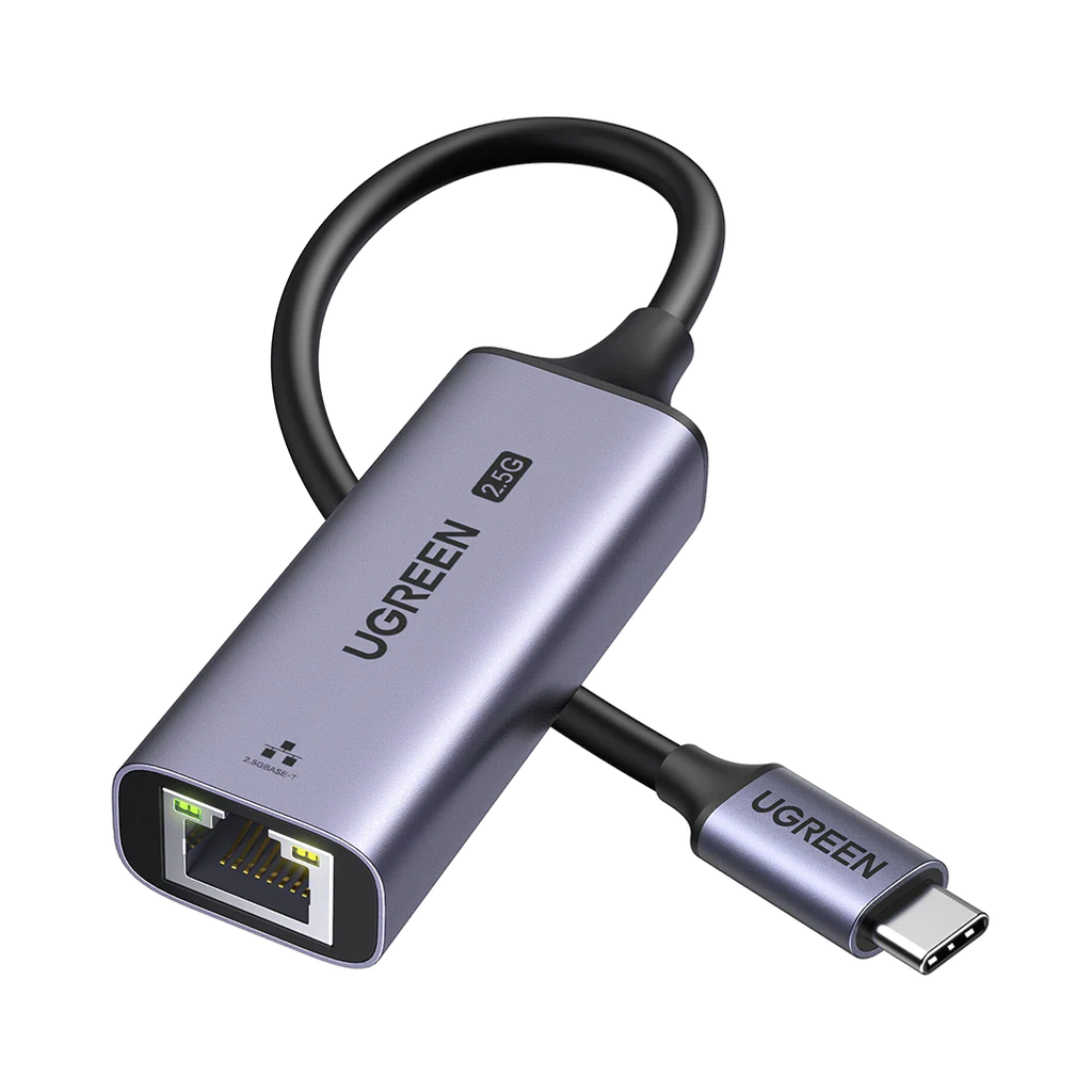 UGREEN USB-C 3.1 GEN1 To 2.5G Ethernet Adapter -RJ45, 10/100/1000 Mbps & 2.5G - CM648 25052