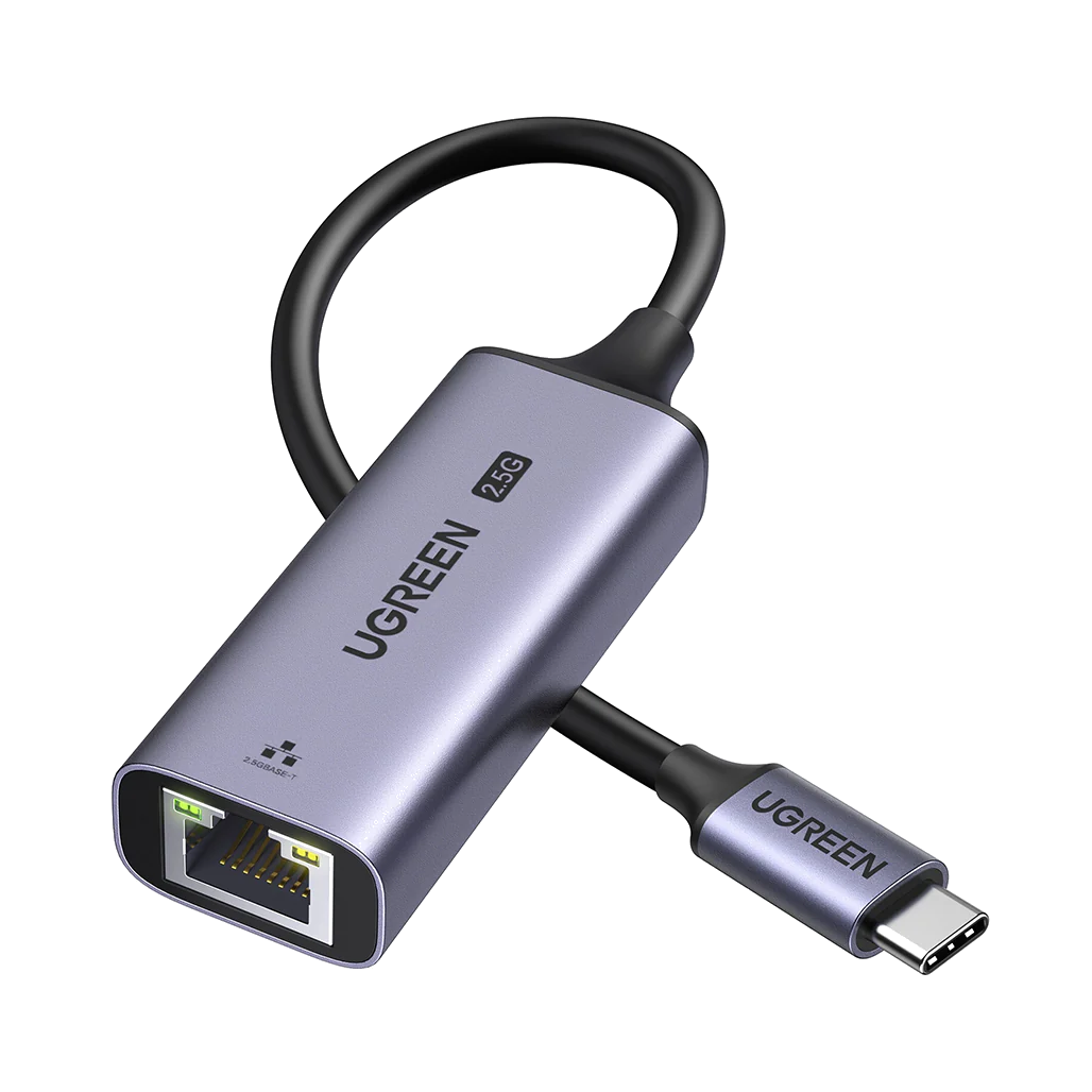 UGREEN USB-C 3.1 GEN1 To 2.5G Ethernet Adapter -RJ45, 10/100/1000 Mbps & 2.5G - CM648 25052