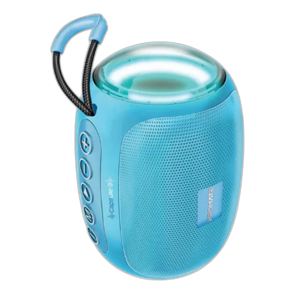 Promate Capsule-3 LumiFlux Black - Wireless Speaker