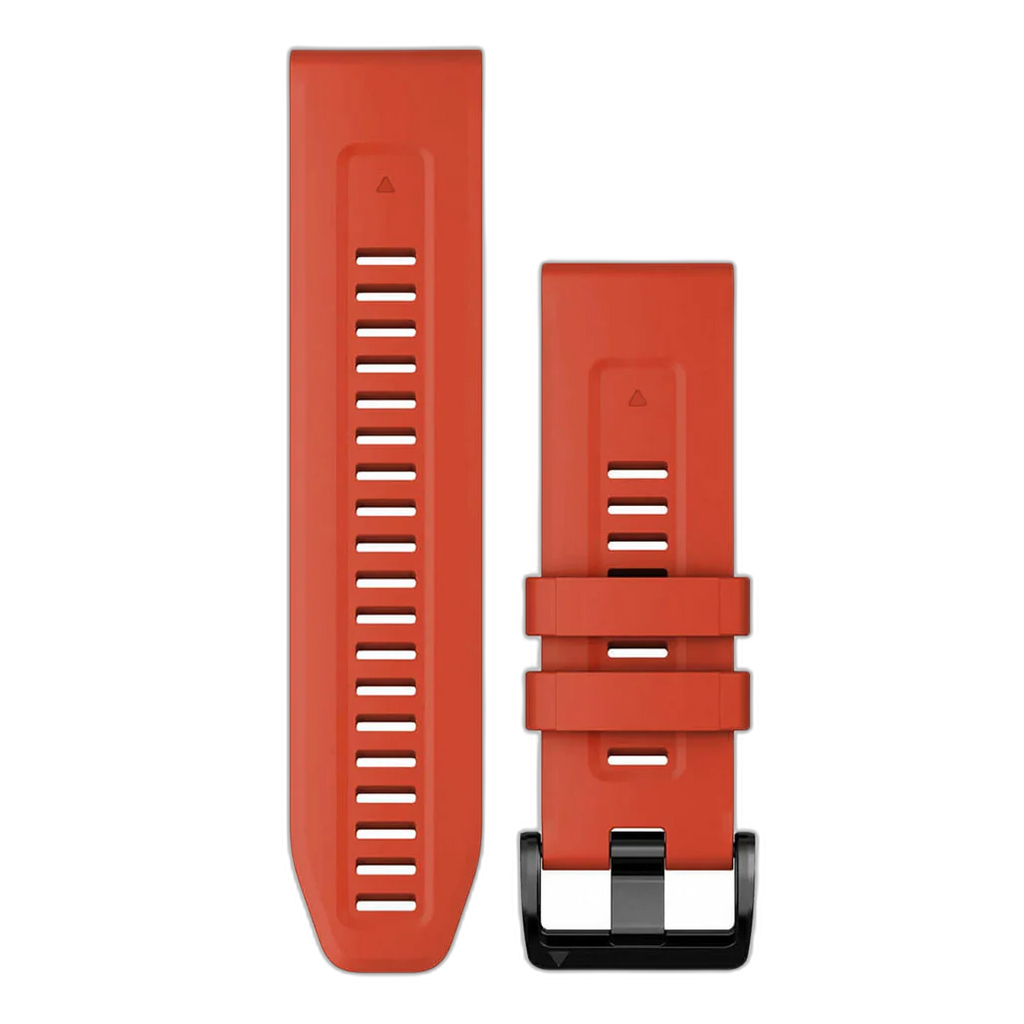 Garmin QuickFit 26 Watch Bands, Flame Red Silicone.