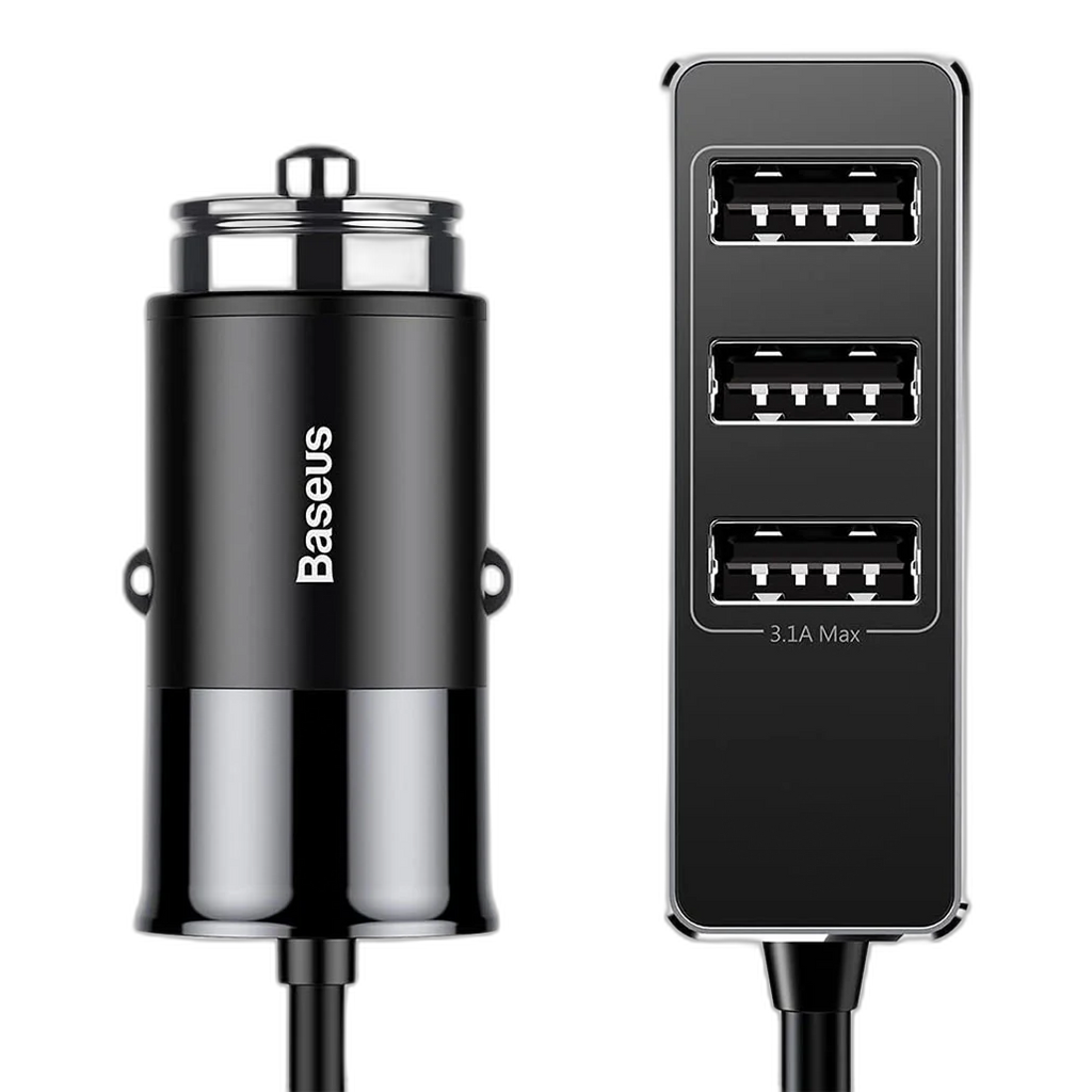 Baseus Car Charger Charging Station 5.5A Black | CCTON-01
