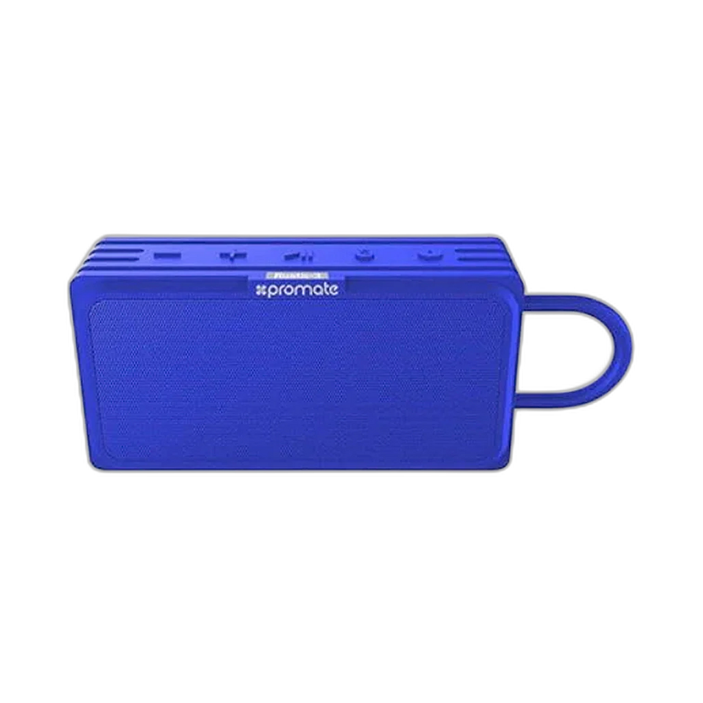 Promate Bluetooth v4.2 Water Resistant IPX6 Speaker With TWS Micro SD & AUX Playback | RUSTIC-3. BLUE