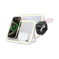 Porodo Multi-Device Wireless Charging Mirror with LED Lights
