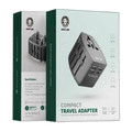 Green Lion Compact Travel Adapter - Black