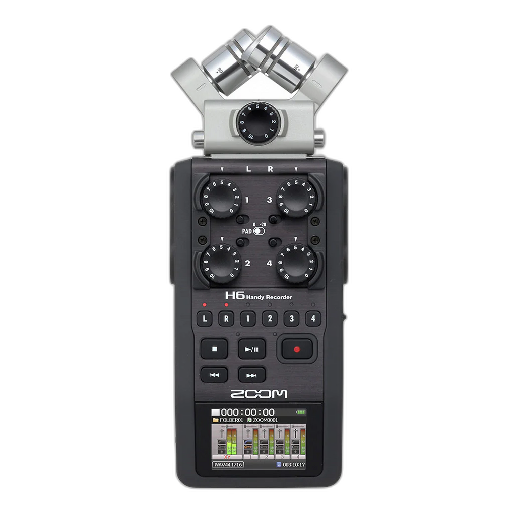 Zoom H6 Handy Audio Recorder with Interchangeable Microphone System