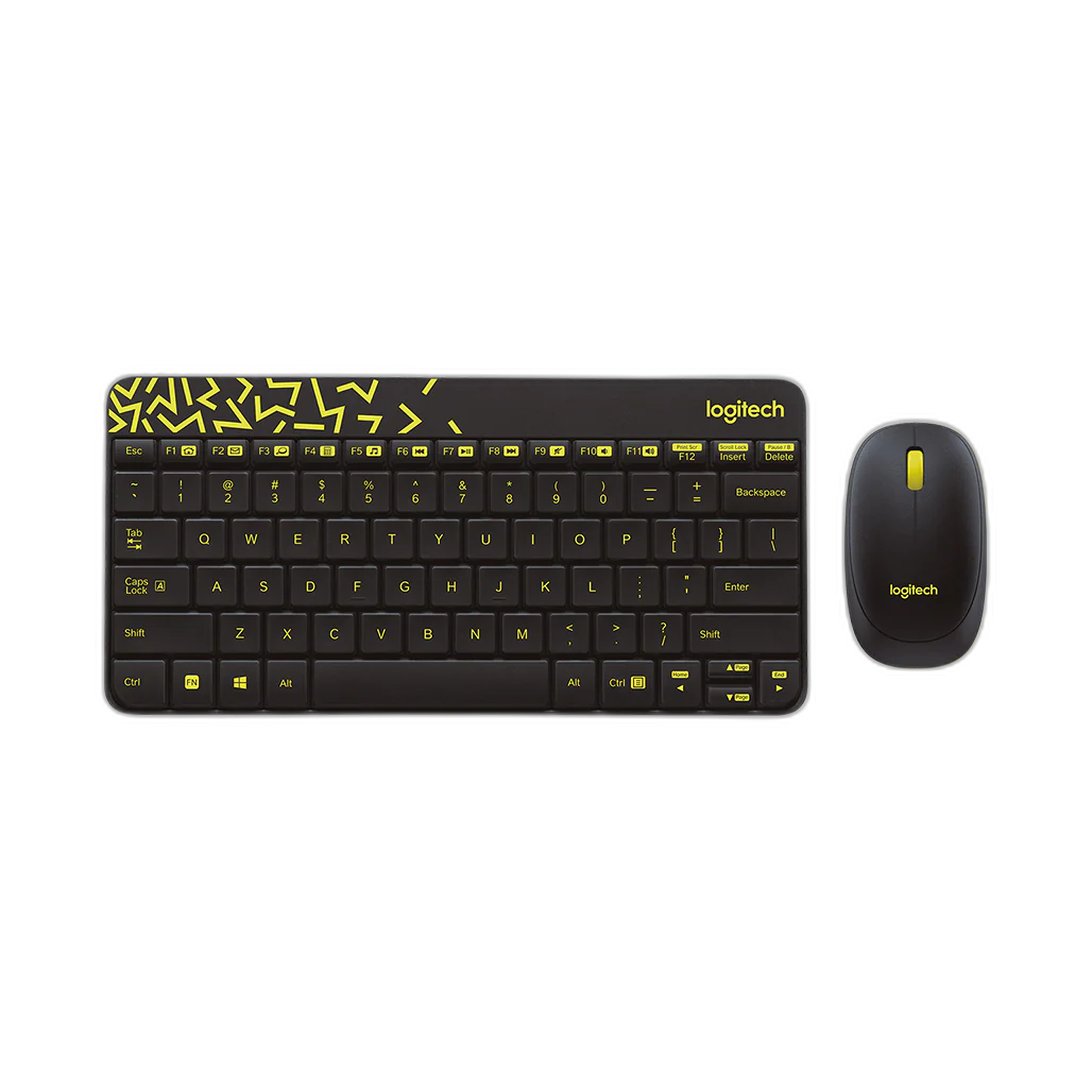 Logitech MK240 Nano Wireless Keyboard and Mouse Combo - Compact - Colorful - and Efficient