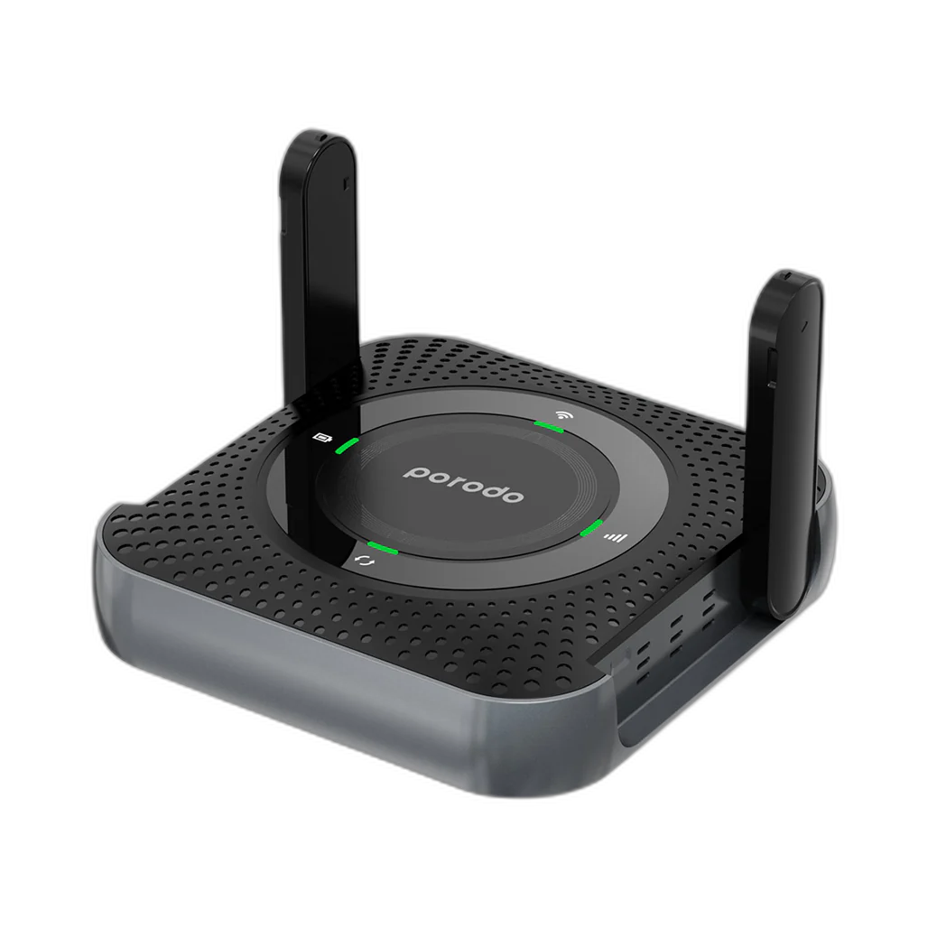Porodo portable CPE MiFi 3G/4G Wireless Router 4000mAh