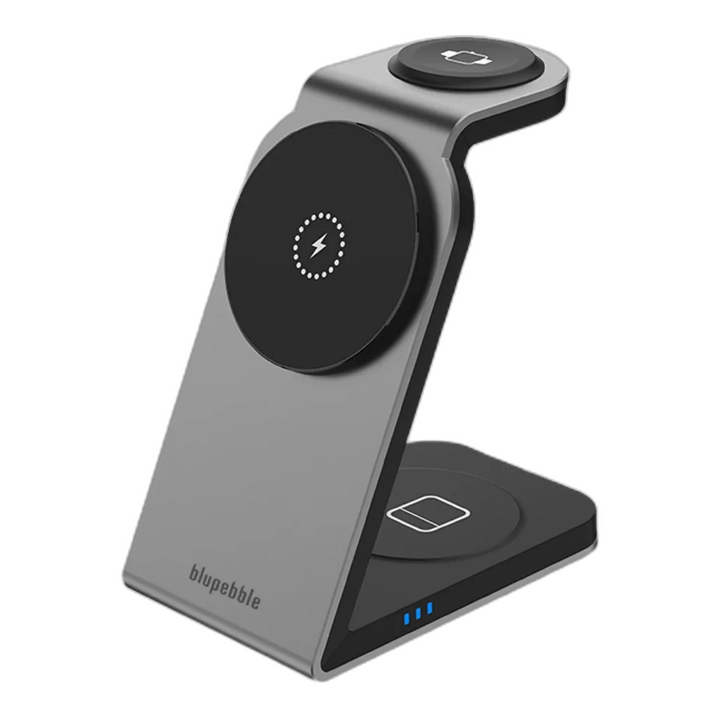 Blupebble 3-in-1 Wireless MagSafe Charging Stand