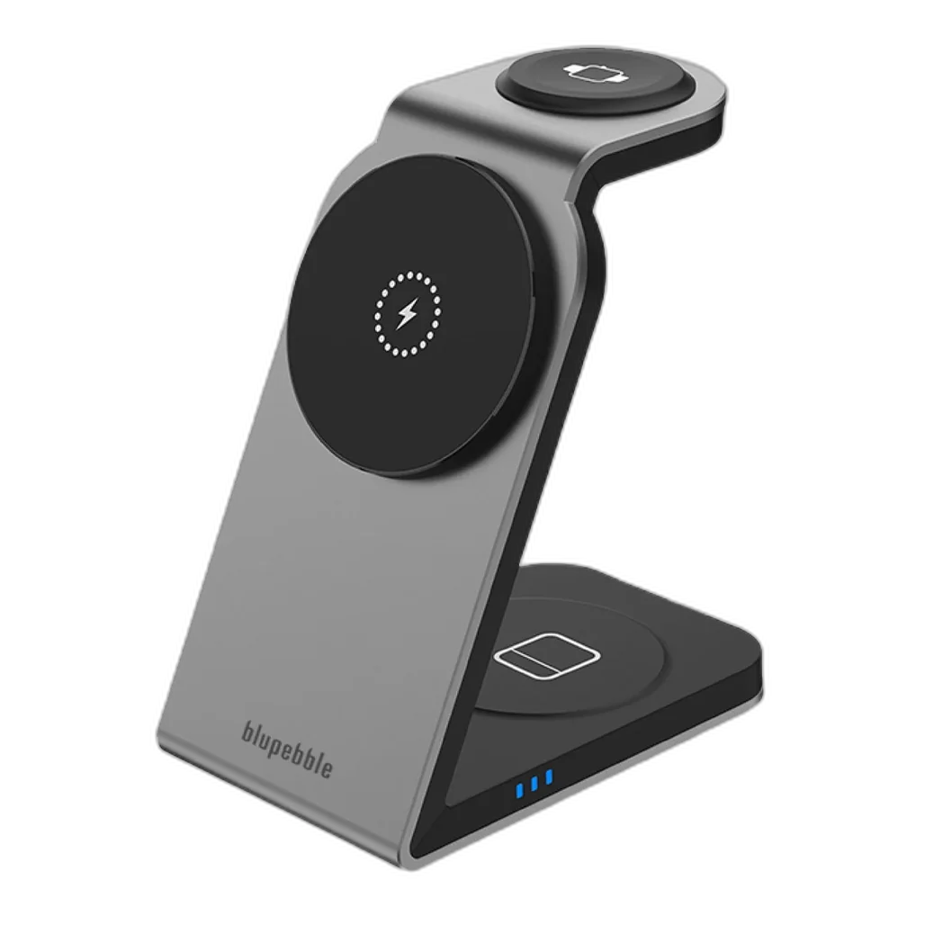 Blupebble 3-in-1 Wireless MagSafe Charging Stand