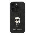 Karl Lagerfeld PU Monogram Karl Patch Case for iPhone 16 Pro