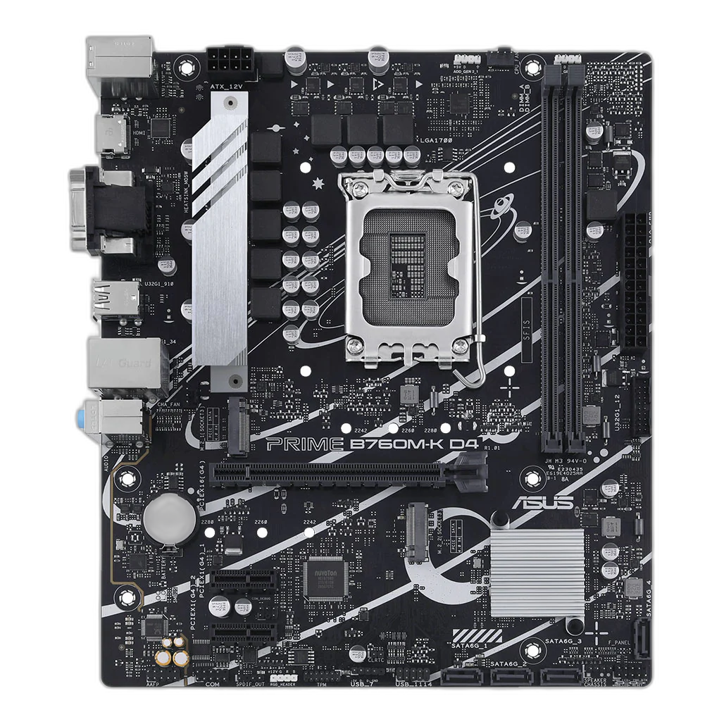 ASUS Prime B760M-K D4 Gaming Motherboard 90MB1DS0-M0EAY0