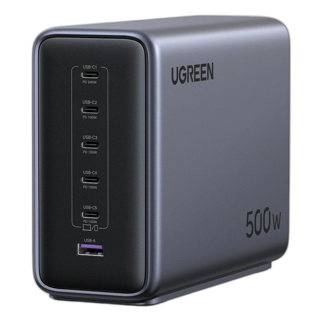 Ugreen Nexode 500W Desktop Charger - 6-Port GaN Power Station
