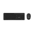 Porodo Wireless 2.4G+BT Keyboard with Pen/Phone Tray and Mouse - Black