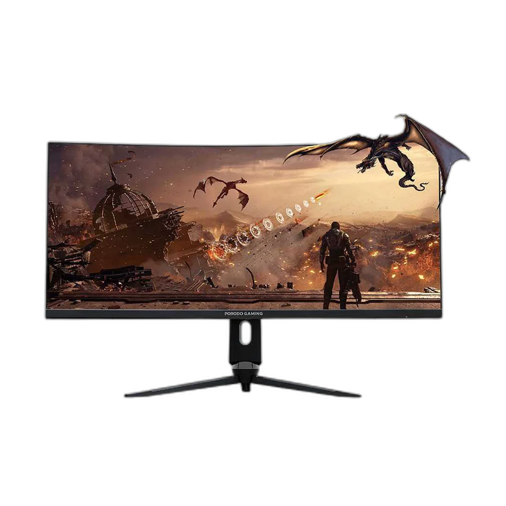 Porodo PDX524-BK Gaming Ultra Wide-Curved Monitor 34 Inch.