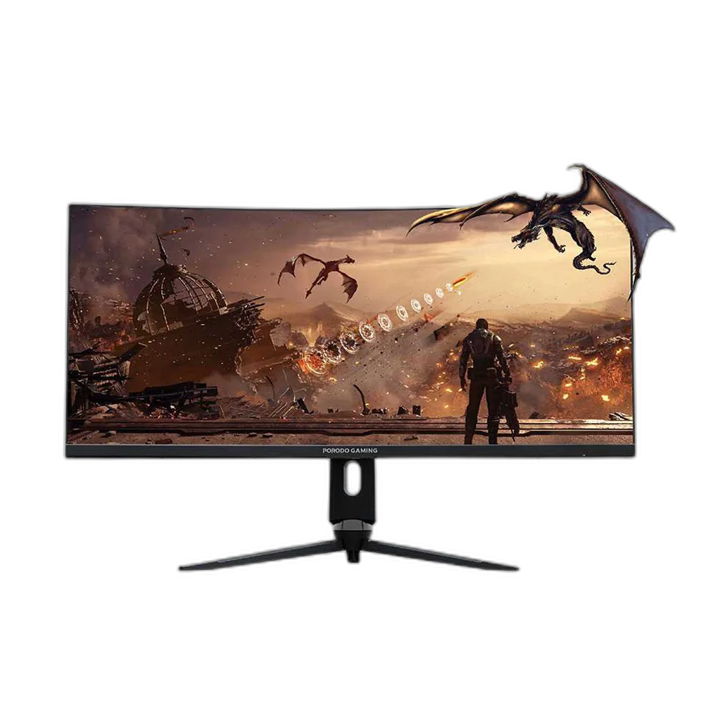 Porodo PDX524-BK Gaming Ultra Wide-Curved Monitor 34 Inch.