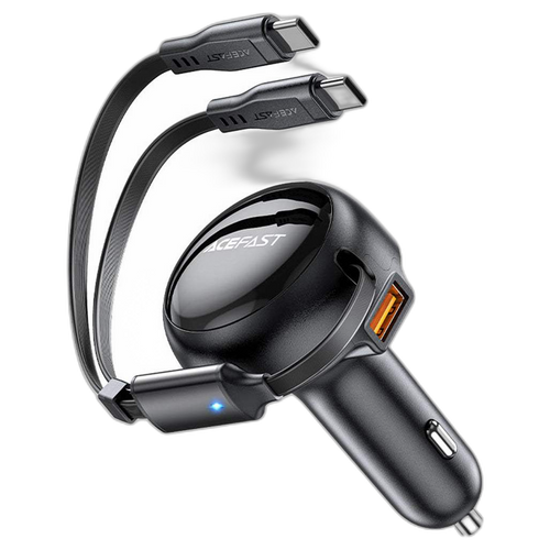 Acefast B13 Car Charger 53W with 2 USB-C Cable and 1 USB-A Port