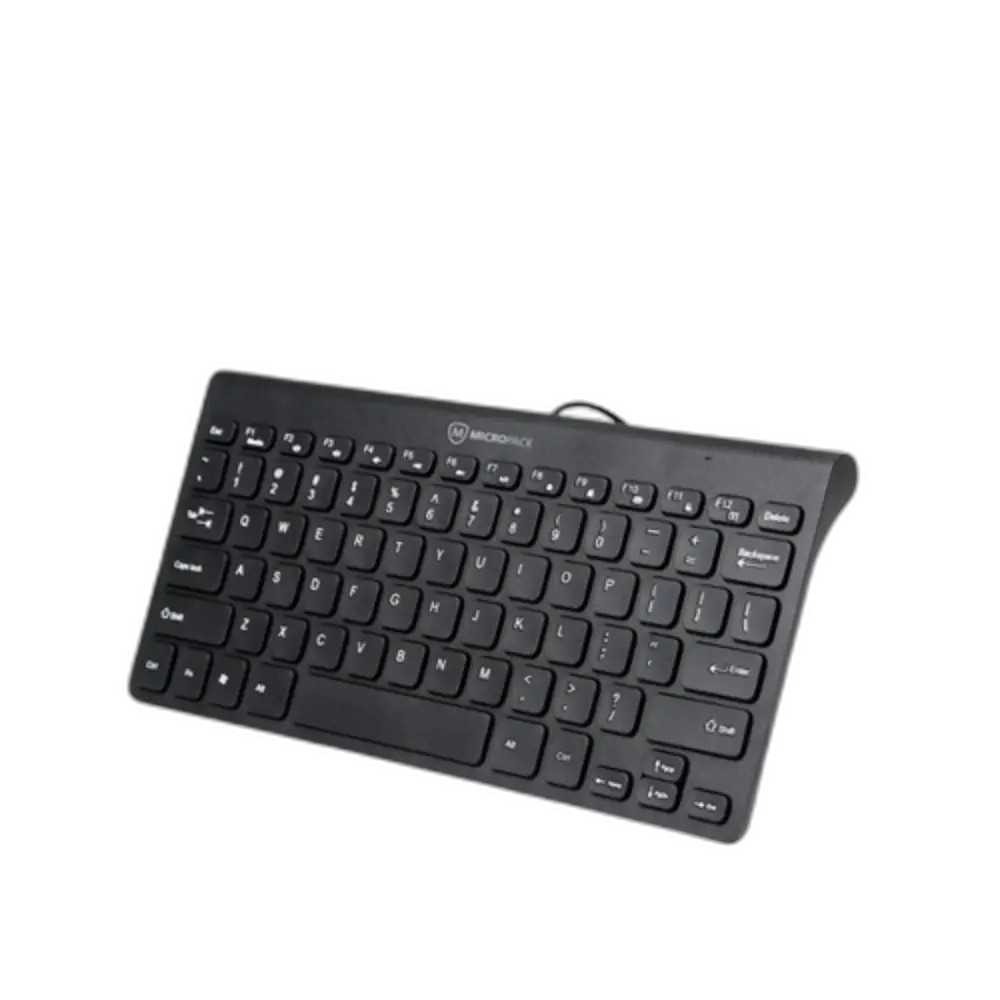 Micropack K-2208stl Wired Compact & Ultra Slim Keyboard ,Black| K-2208STL