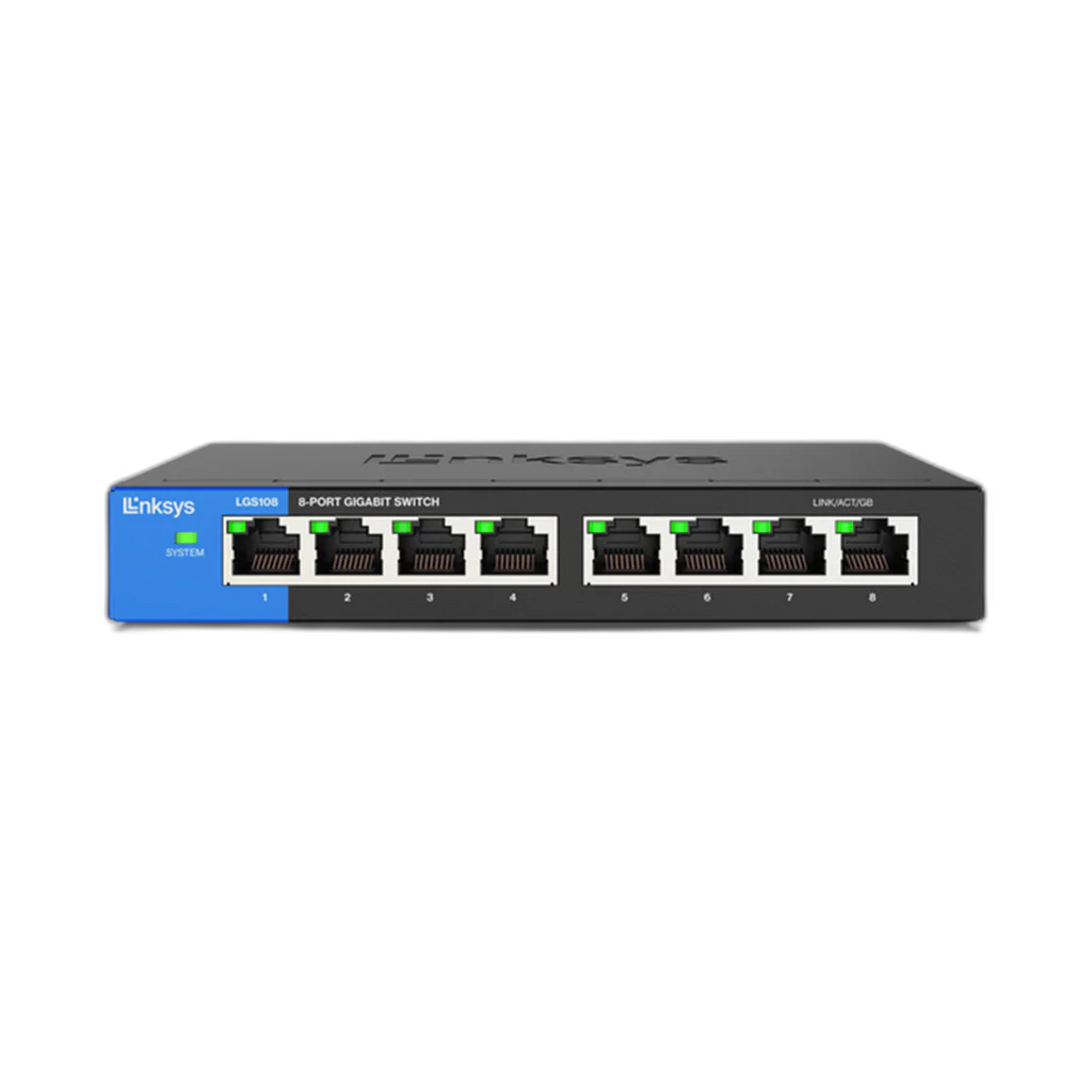 Linksys LGS108 - 8-Port Unmanaged Gigabit Switch