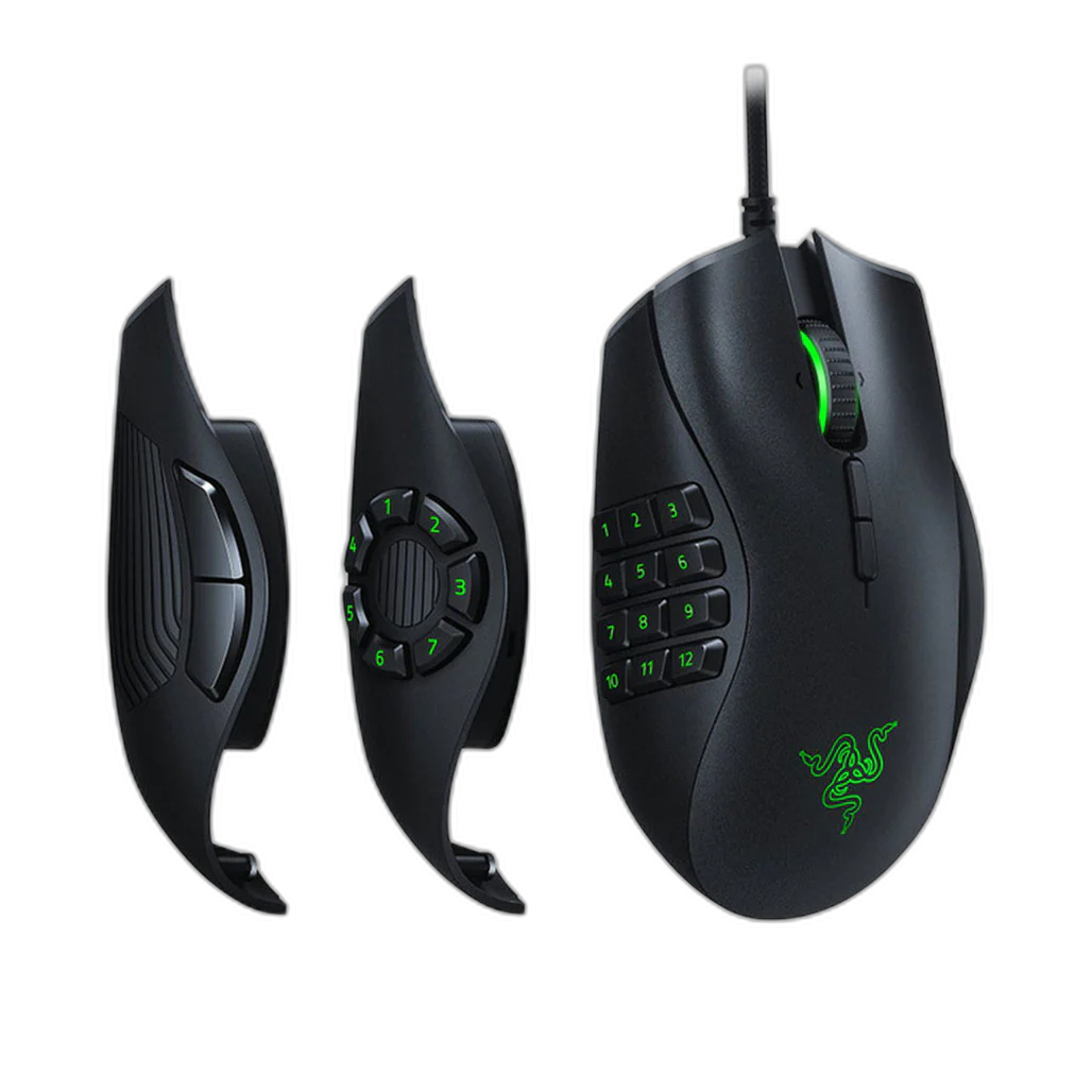 Razer Naga Trinity - Multicolor Wired MMO Gaming Mouse