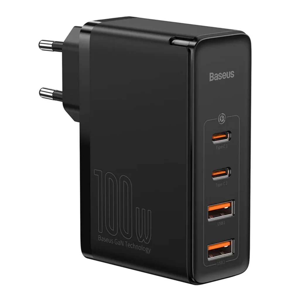 Baseus GaN2 4 Ports - Fast Charger 100W - White