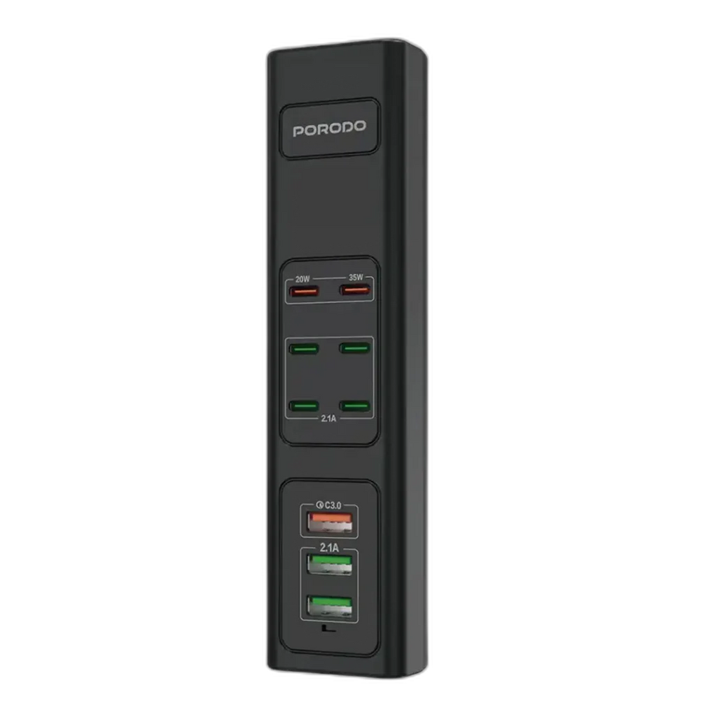 Porodo 85W Multi-Port USB Charging Hub - Fast Charging