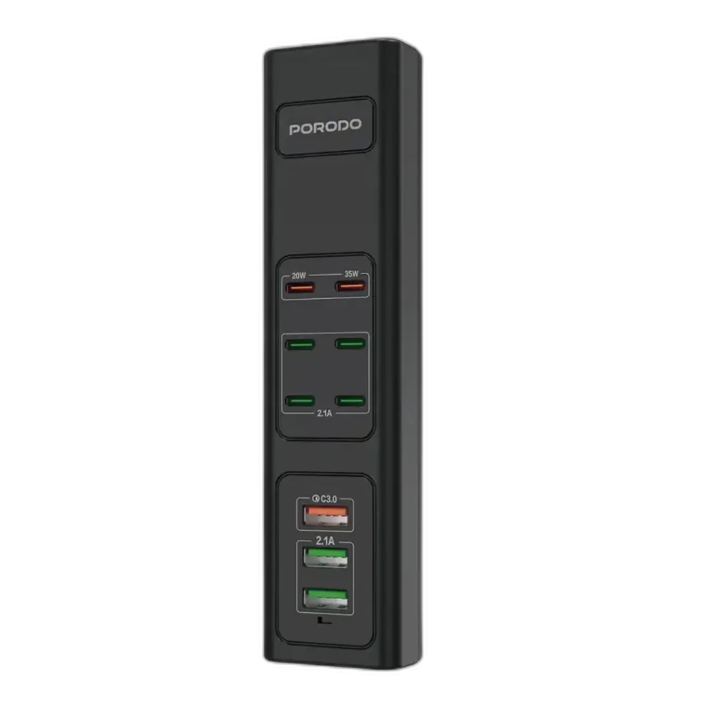 Porodo 85W Multi-Port USB Charging Hub - Fast Charging