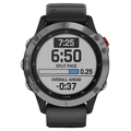 Garmin FÄNIX 6 Solar - Silver With Black Band
