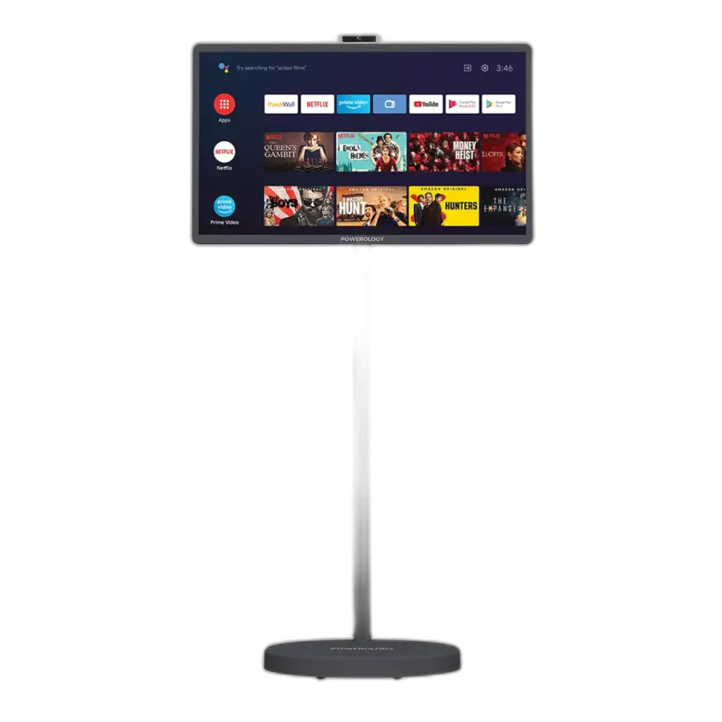 Powerology Banf 32" Portable Smart Monitor - Gray