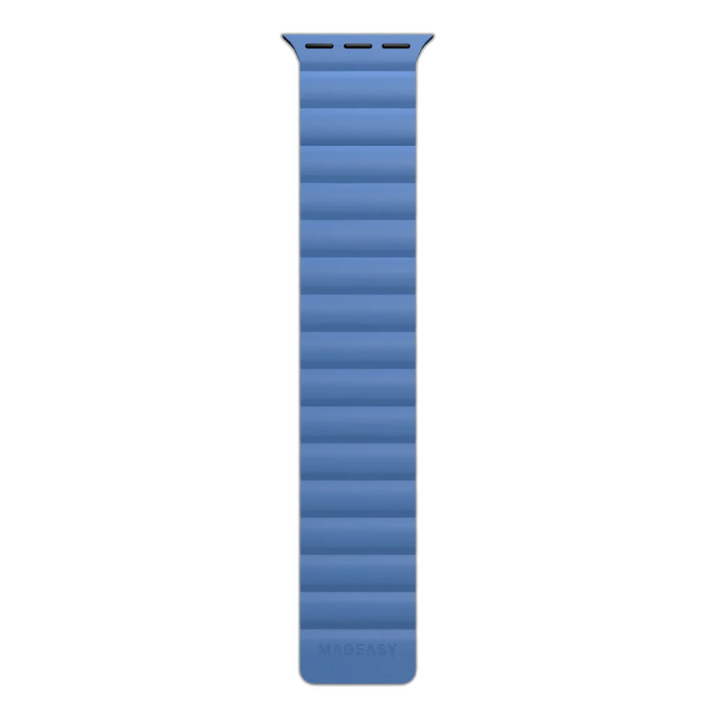 Mageasy SKIN Silicone Magnetic White Apple Watch Band