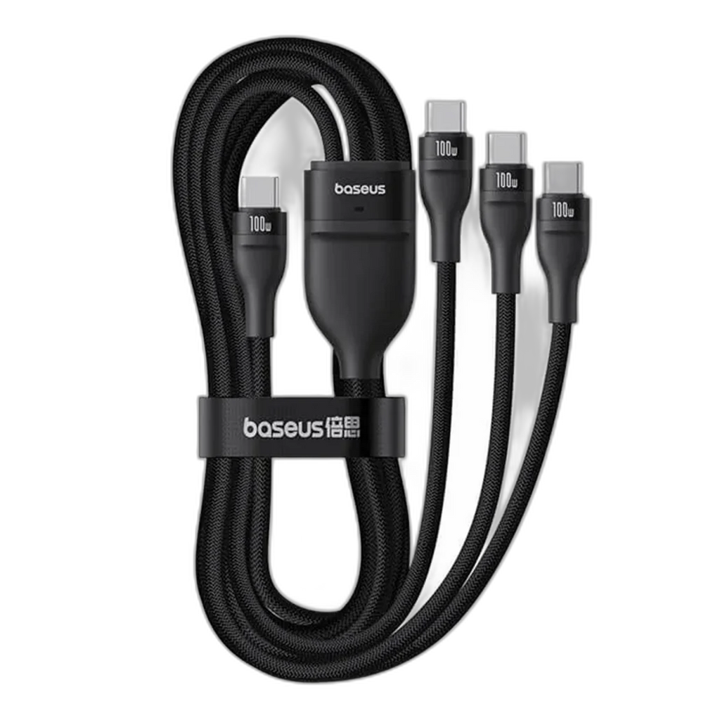 Baseus Flash Series 3 Type-C to C+C+C Fast Charging Cable