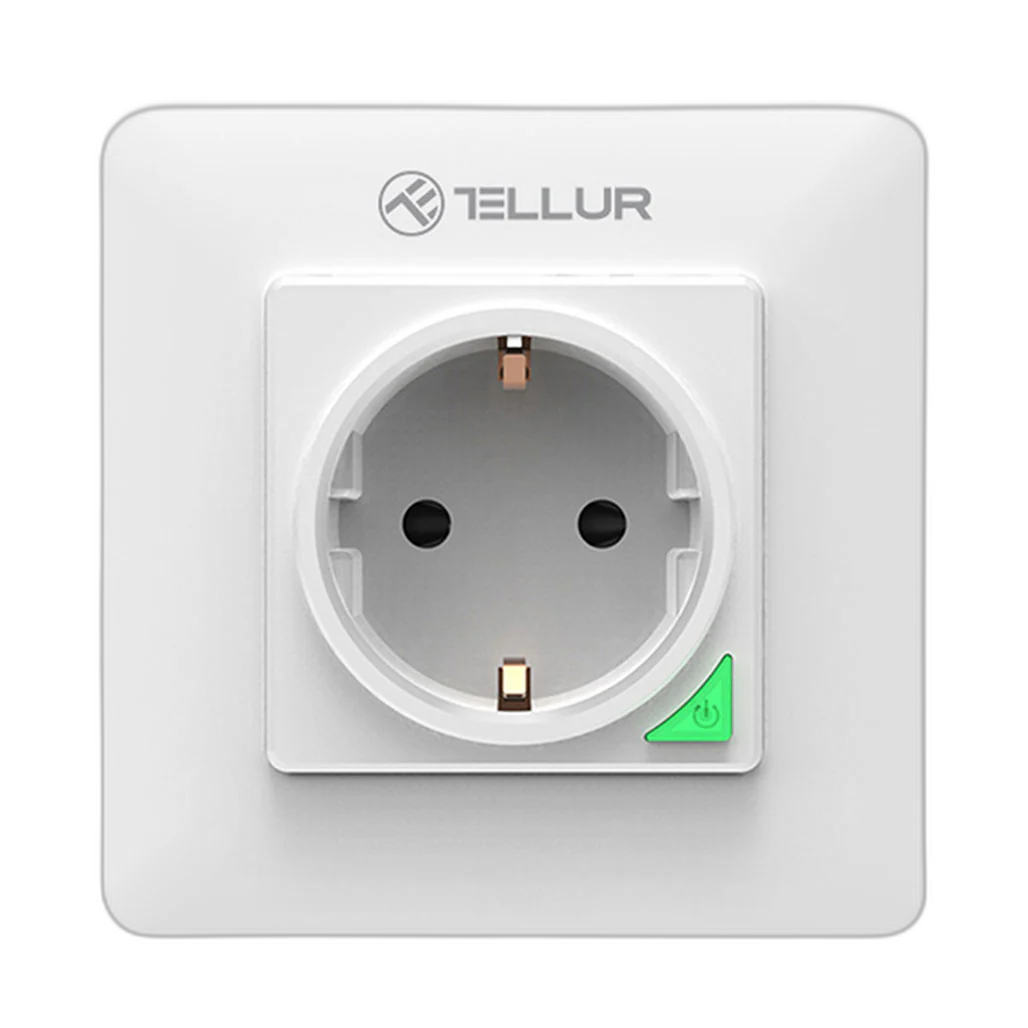 Tellur WiFi Wall Plug, 3000W, 16A - White