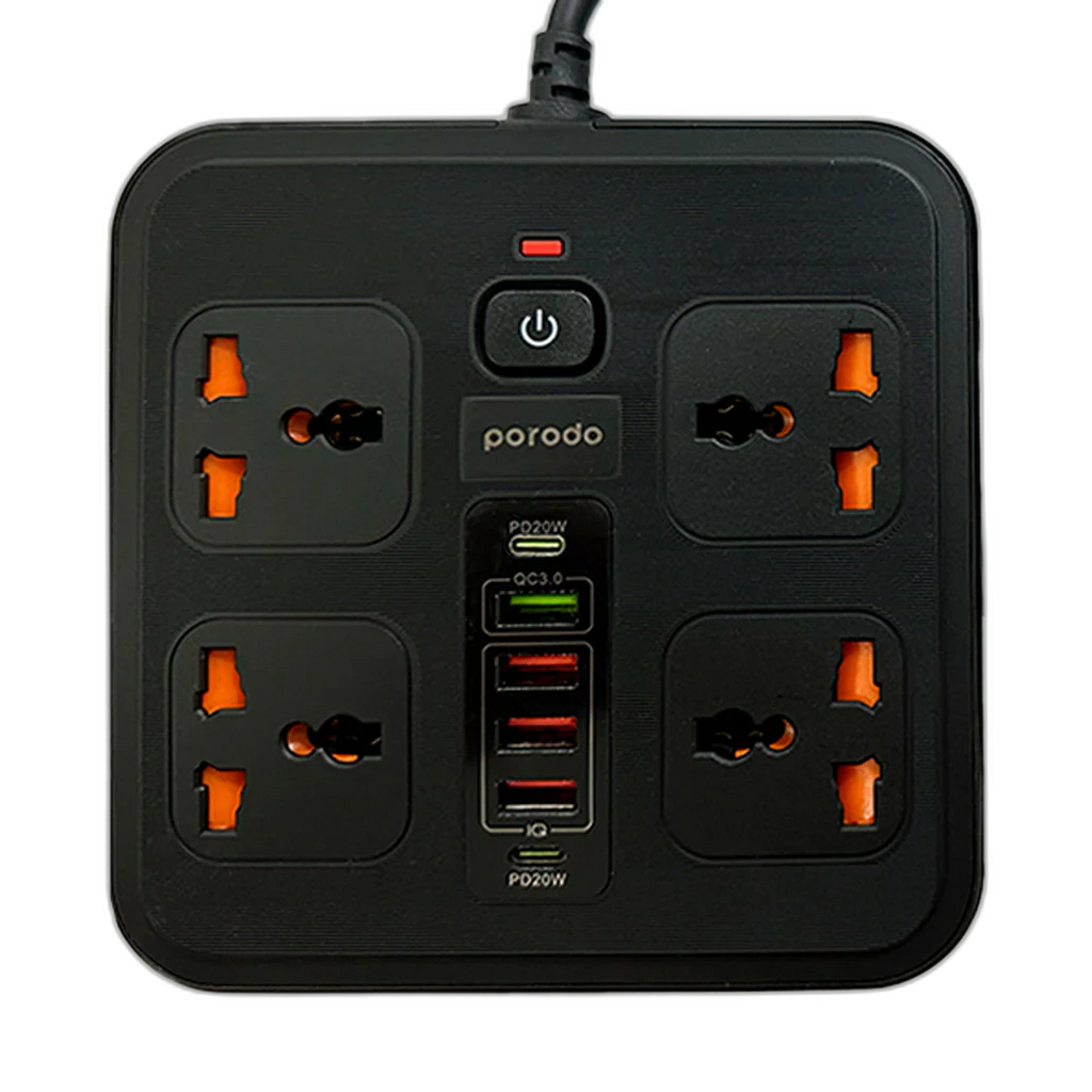 Porodo Multi-Port Super Hub - PD-FWCH021-BK