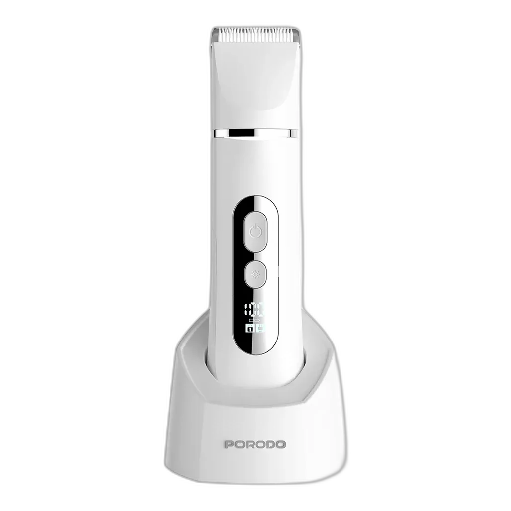 Porodo 4-In-1 Face & Body Electric Trimmer with Smart LED Display