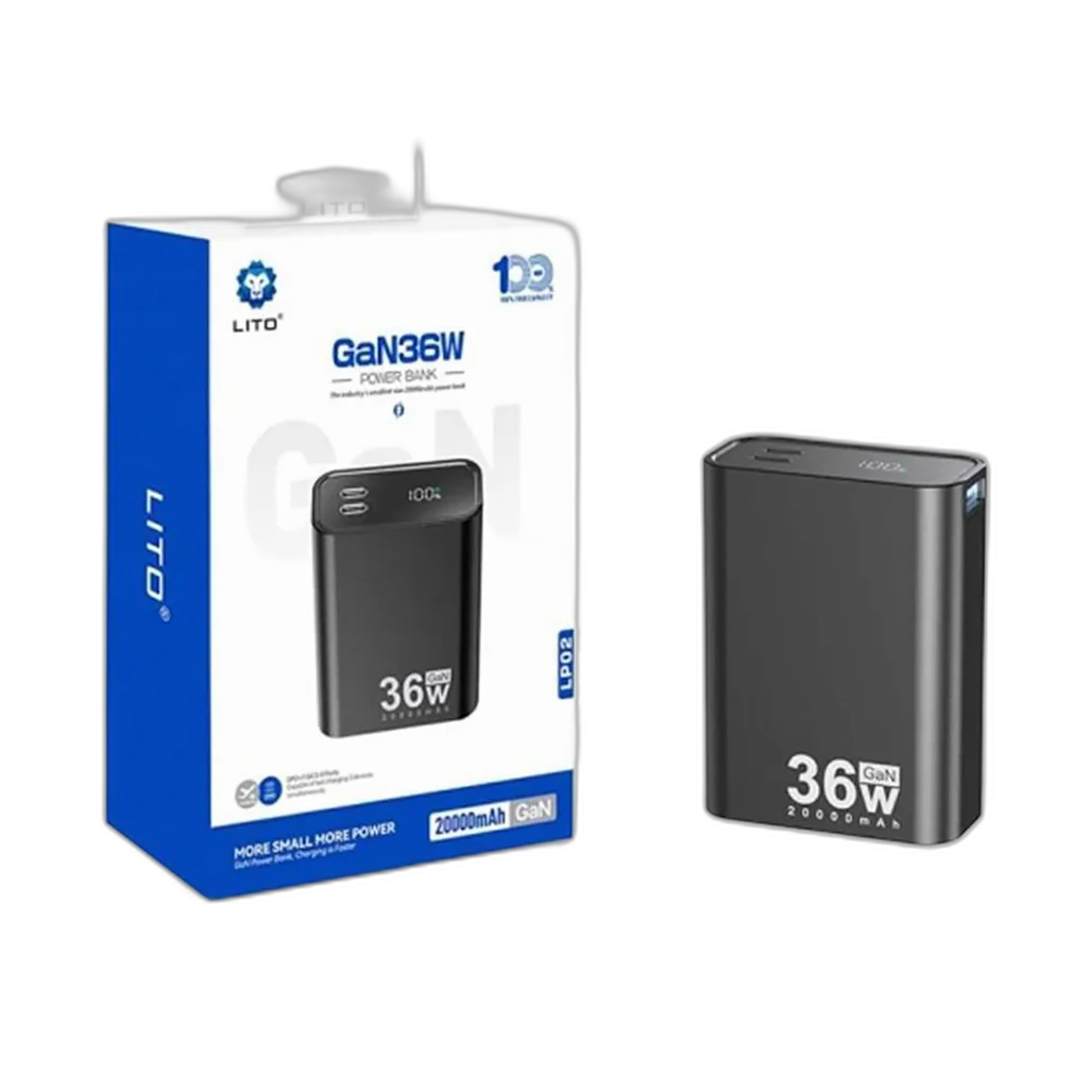 LITO LP02 20000mAh 36W GaN Power Bank