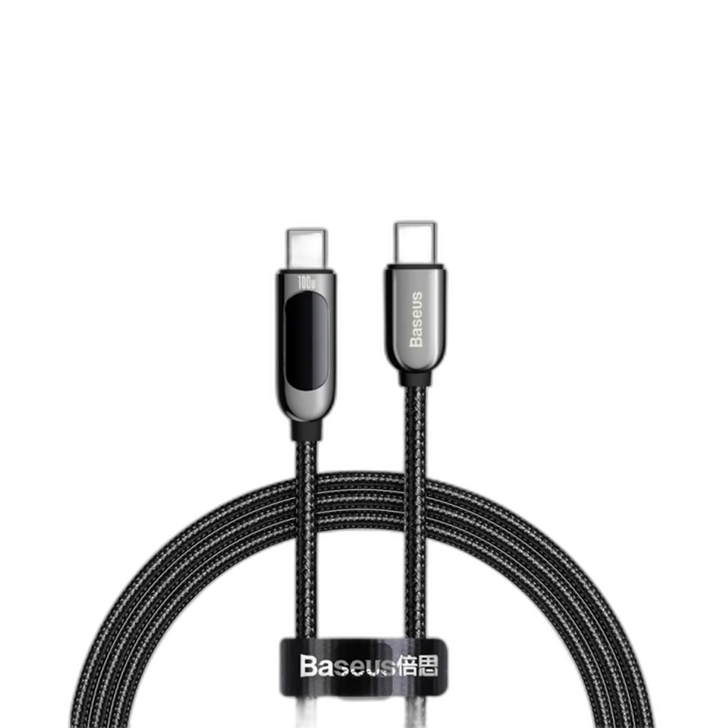 Baseus Display Fast Charging Cable C to C 100w 2m Green