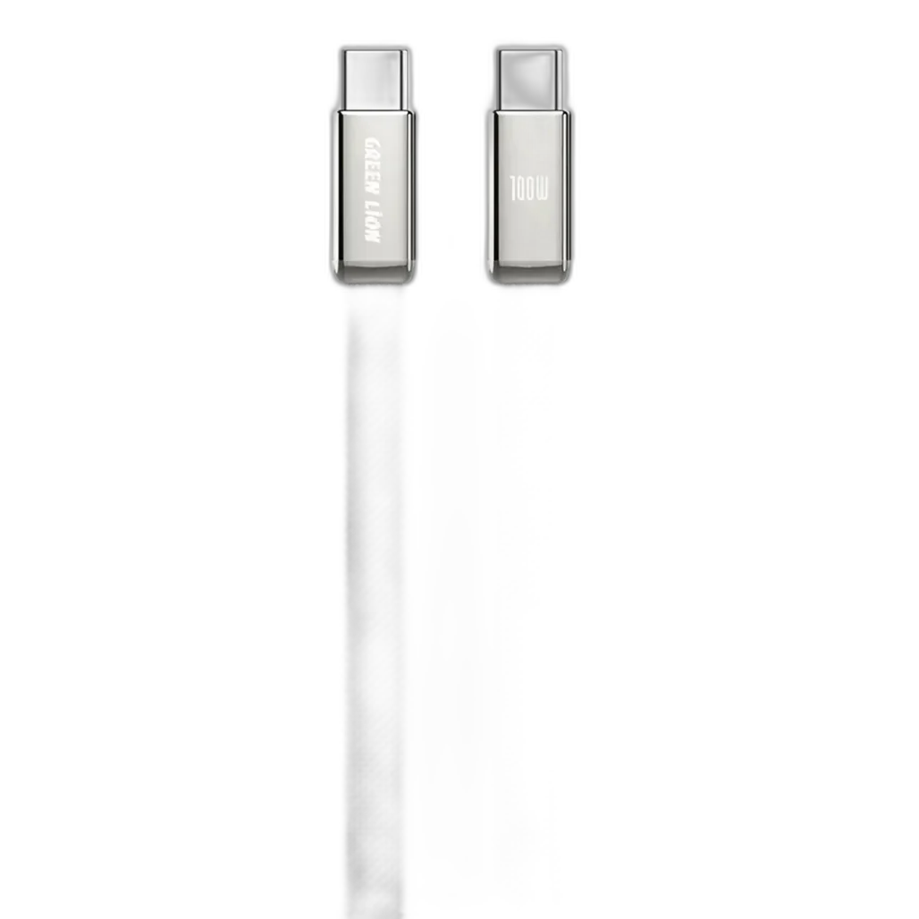 Green Lion Ultra Thin Braided USB-C to USB-C Cable